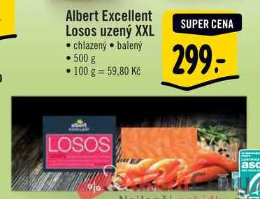 Albert Excellent Losos uzený XXL, 500 g