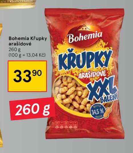 Bohemia Křupky arašídové Bohemia 260 g 