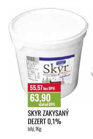 Bohušovická mlékárna Skyr Zakysaný dezert 0,1% bílý 1kg