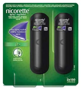 NICORETTE® SPRAY 1 MG/DÁVKA, ORÁLNÍ SPREJ, ROZTOK
