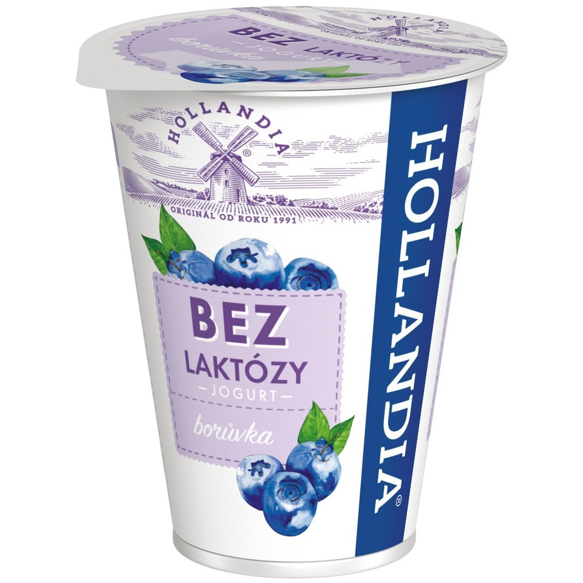 Hollandia Krémový jogurt borůvka bez laktózy