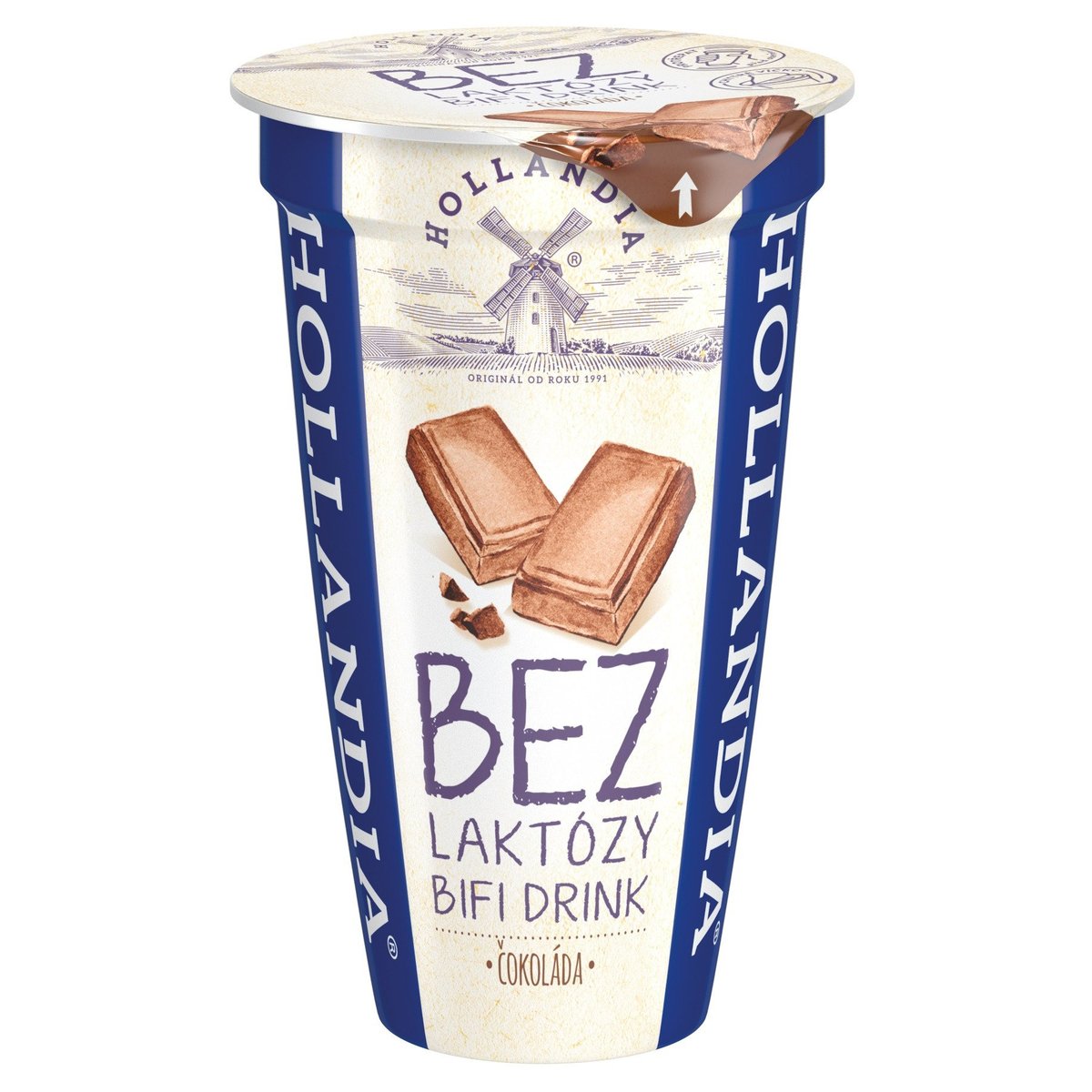 Hollandia Drink bez laktózy čokoláda