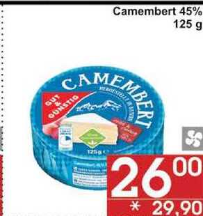 Camembert 45%, 125 g 