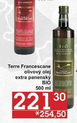 Terre Francescane olivový olej extra panenský BIO, 500 ml 