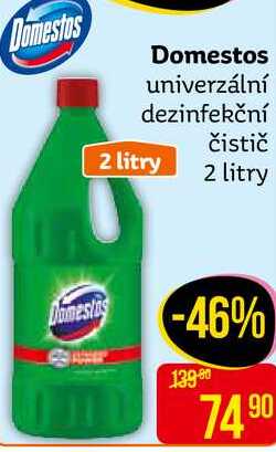 Domestos univerzální dezinfekční čistič 2 litry 