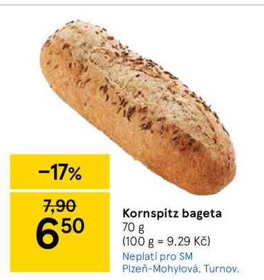 Kornspitz bageta 70 g