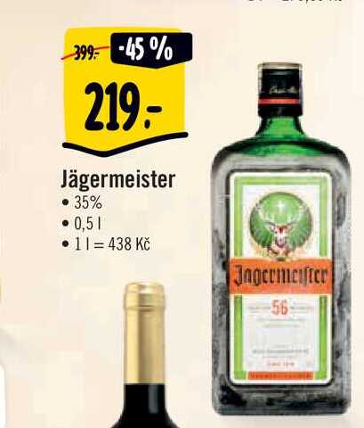 Jägermeister • 35% • 0,5 l