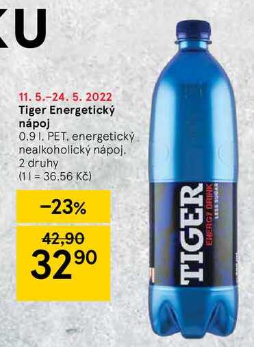 Tiger Energetický nápoj 0.9 1 PET