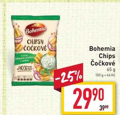 Bohemia Chips Čočkové 40% 65g