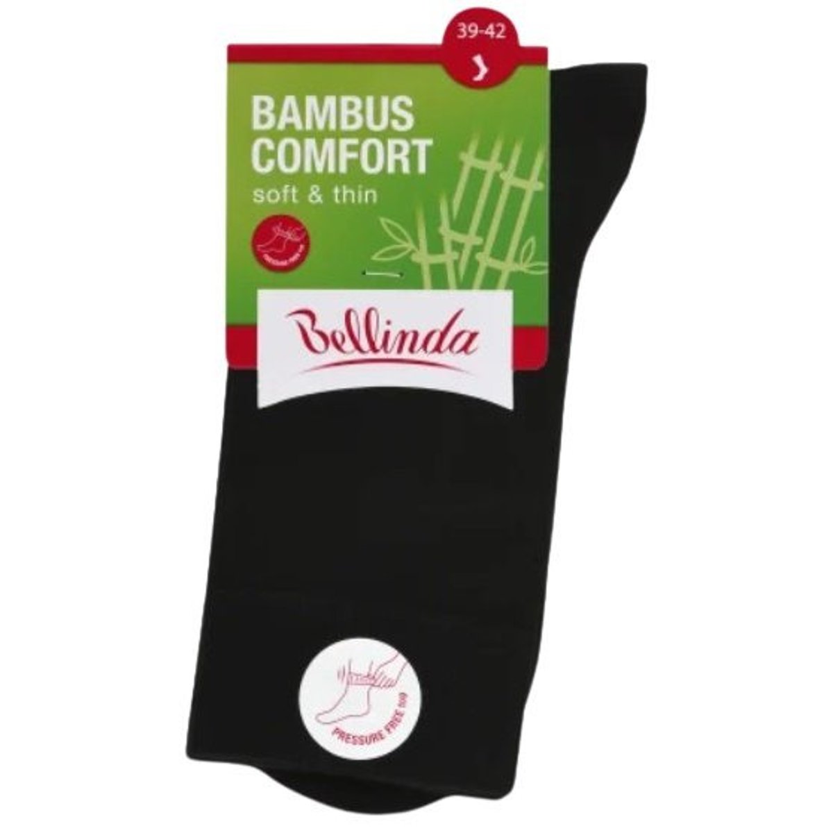 Bellinda Dámské bambusové ponožky černé, velikosti 39–42