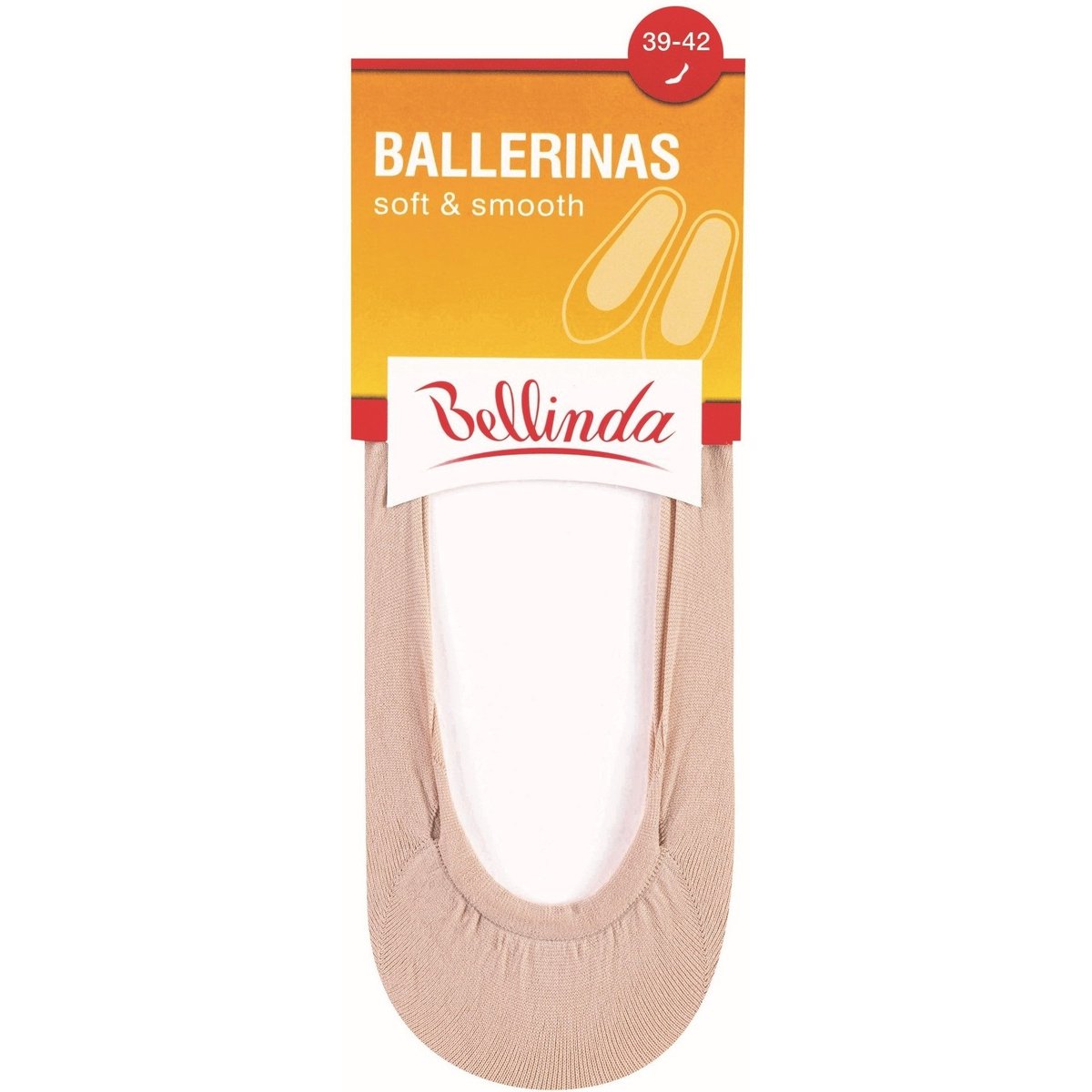 Bellinda Punčochové balerínky Soft & Smooth, tělové, velikost 39–42