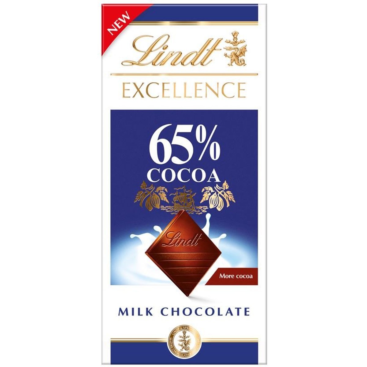Lindt Excellence Mléčná čokoláda 65% kakaa