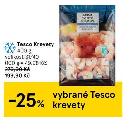 Tesco Krevety 400 g