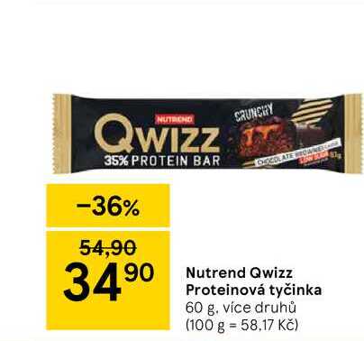 Nutrend Qwizz Proteinová tyčinka 60 g