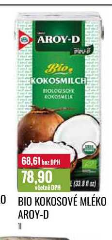 Aroy-D Kokosové mléko Bio 1l