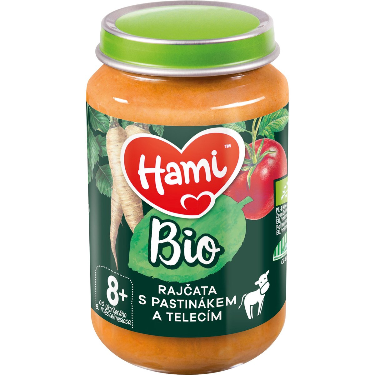 Hami BIO Příkrm rajčata s pastinákem a telecím