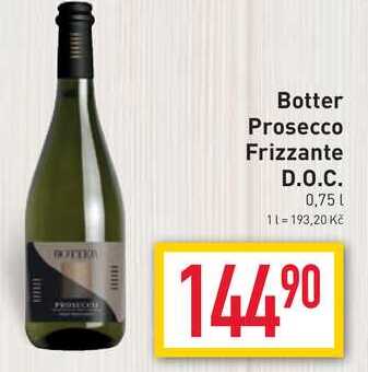 Botter Prosecco Frizzante D.O.C. 0.75l
