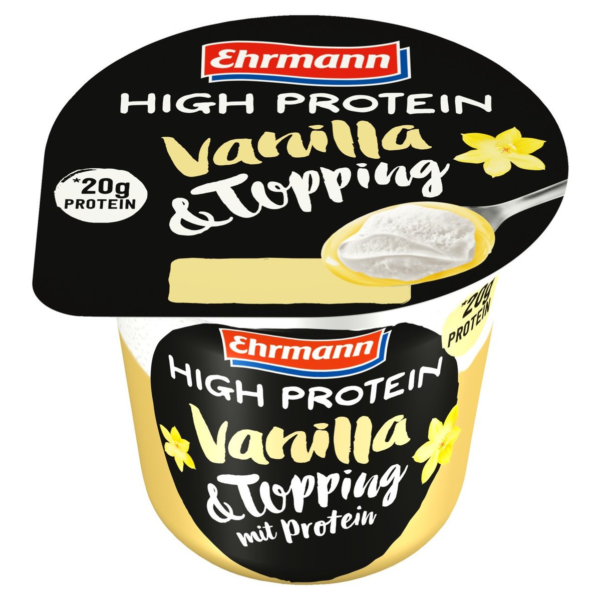 Ehrmann High Protein pudding s toppingem vanilka