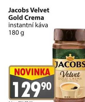 Jacobs Velvet Gold Crema instantní káva 180 g