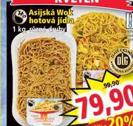 Asijská Wok hotová jídla 1 kg