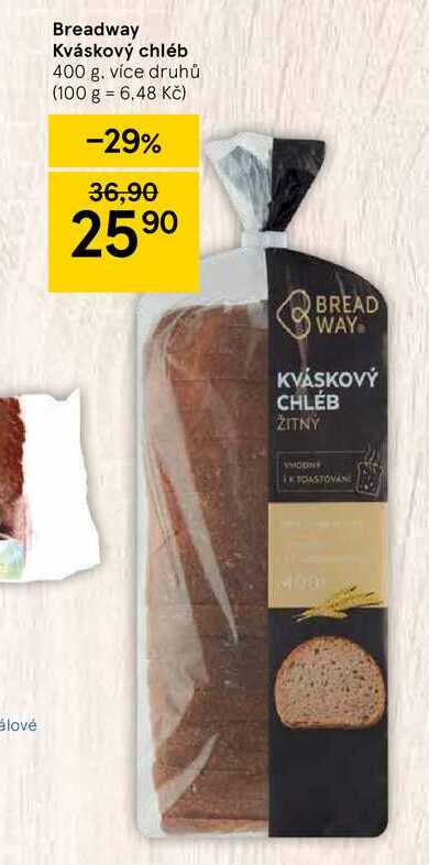 Breadway Kváskový chléb 400 g