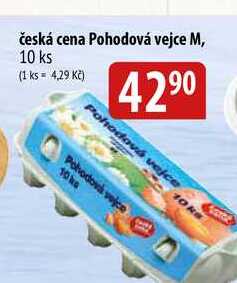 Česká cena Pohodová vejce M, 10 ks