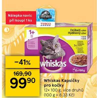 Whiskas Kapsičky pro kočky 12 x 100 g