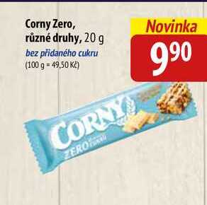 Corny Zero, různé druhy, 20g
