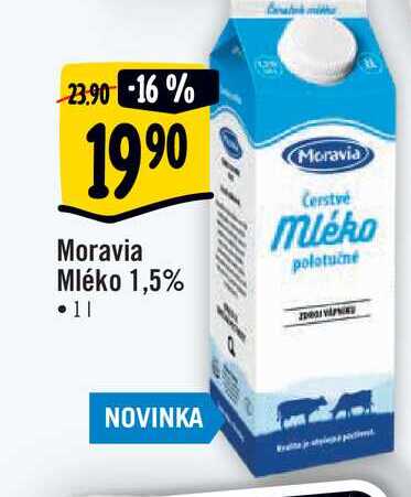  Moravia Mléko 1,5%  1 l