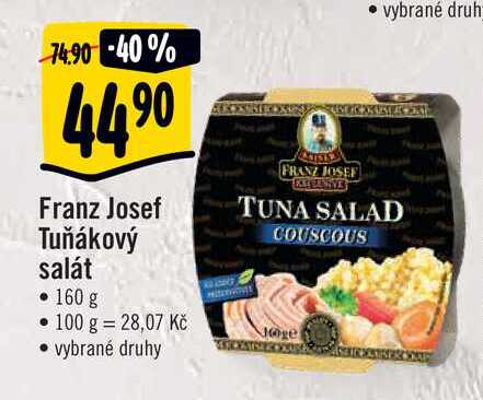   Franz Josef Tuňákový salát • 160 g 