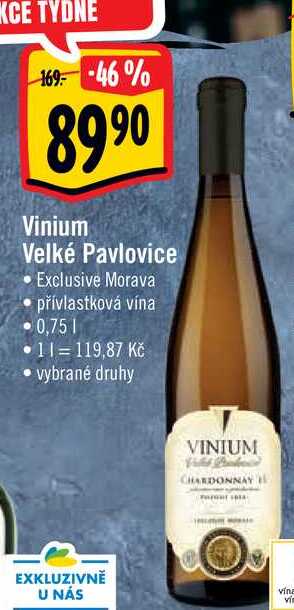   Vinium Velké Pavlovice 0,75 l