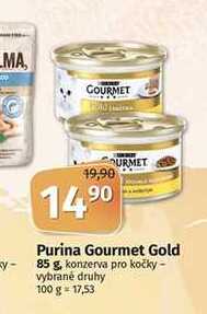 Purina Gourmet Gold 85 g, konzerva pro kočky - vybrané druhy 