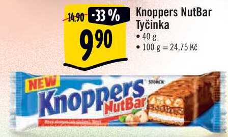 Knoppers NutBar Tyčinka, 40 g 