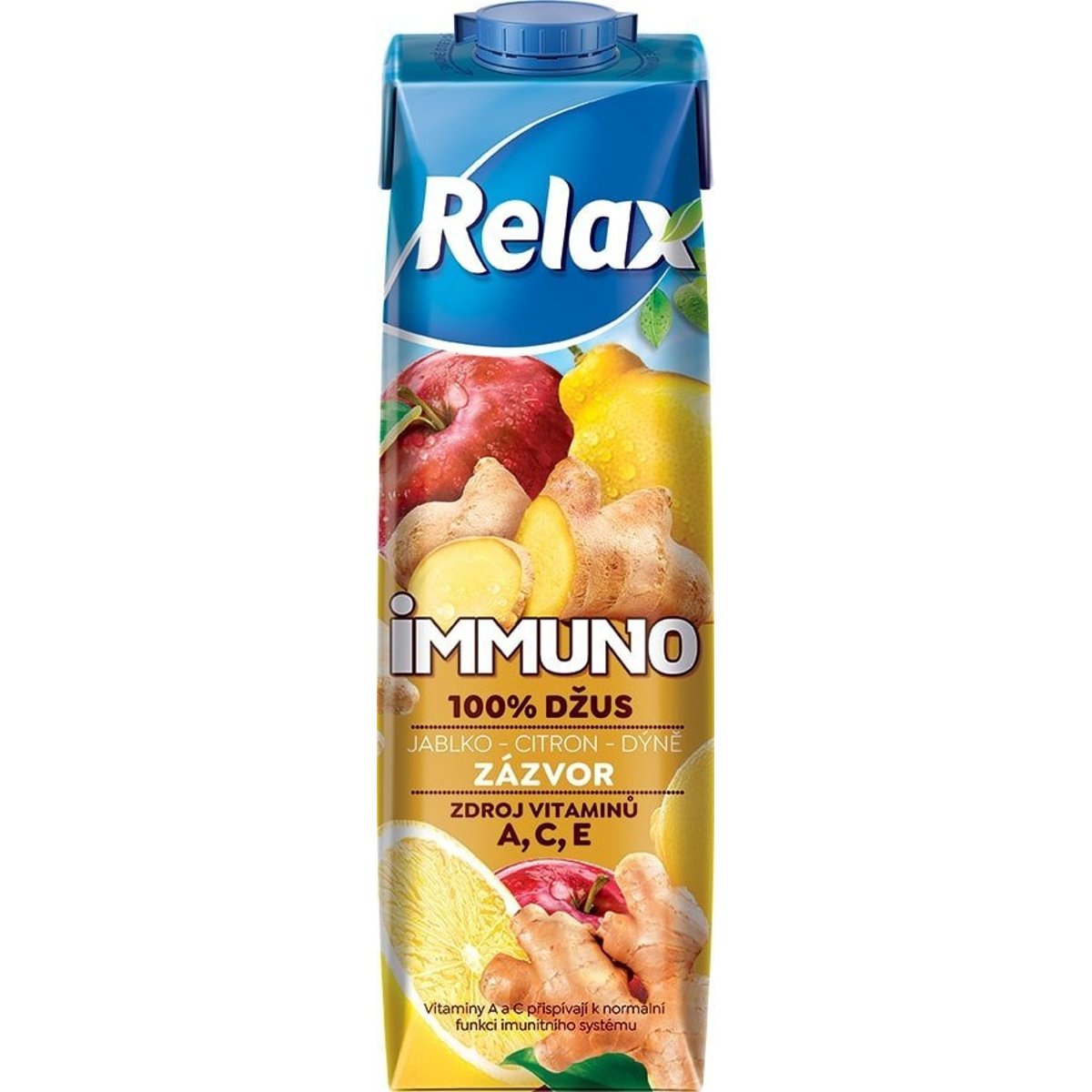 Relax Immuno 100% džus jablko, citron, dýně a zázvor​