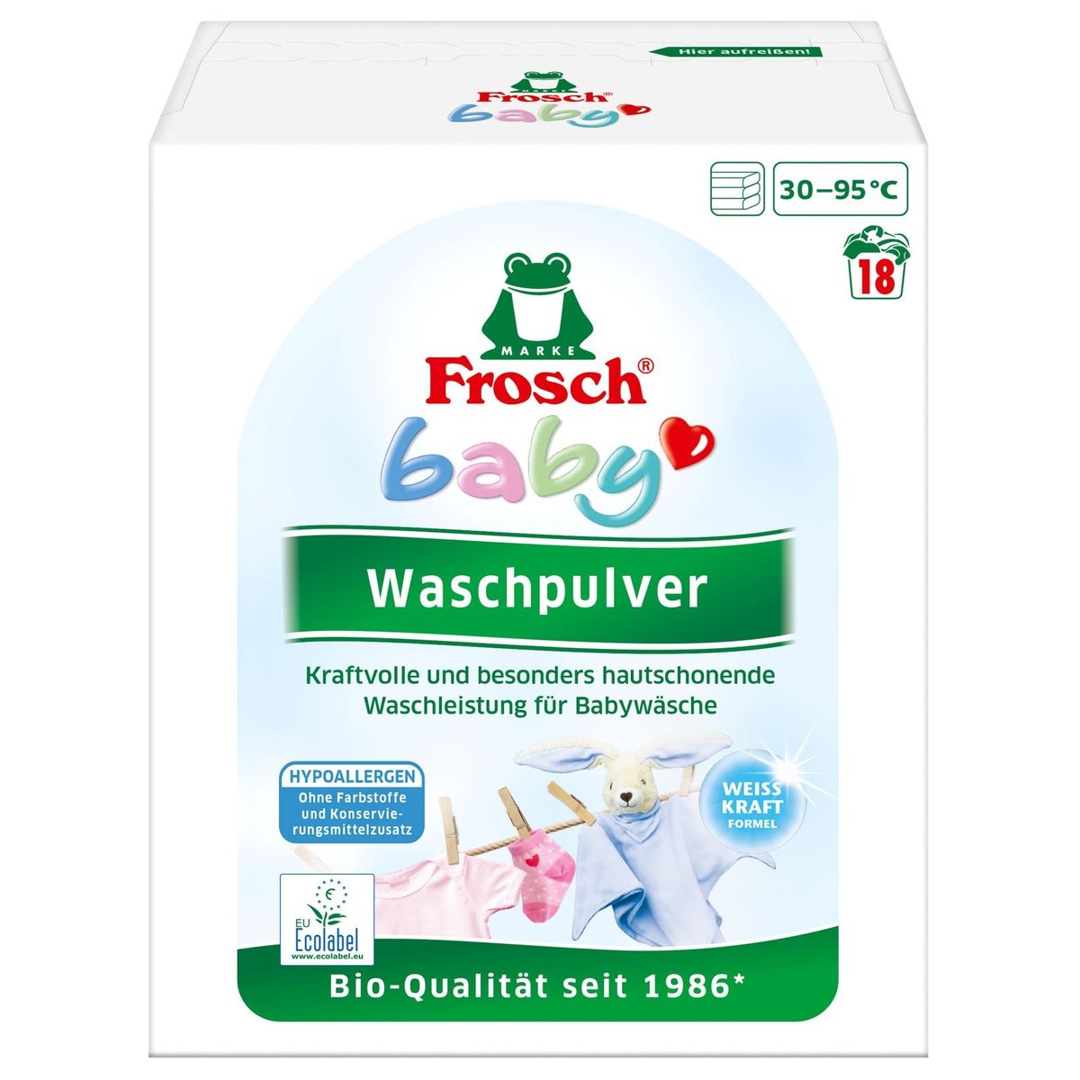 Frosch EKO Dětský prací prášek na kojenecké prádlo (1,215 kg)