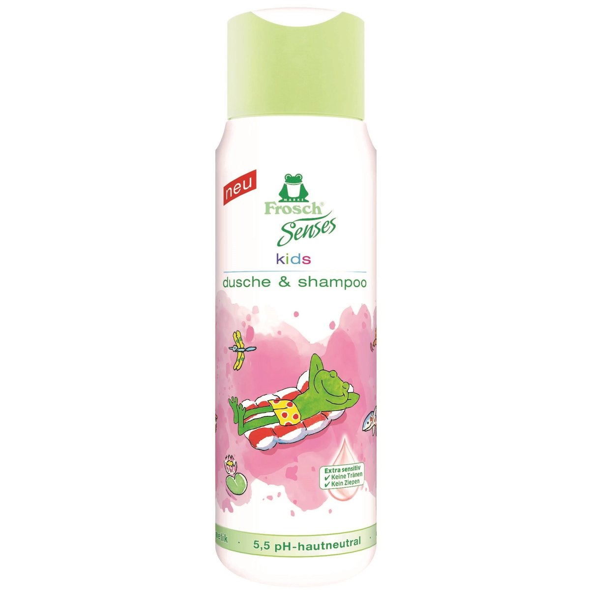 Frosch Sprchový gel a šampon pro děti, růžový