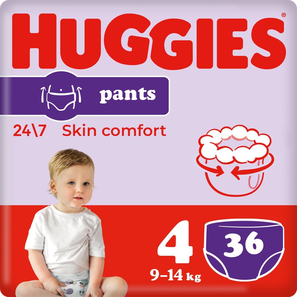 Huggies Jumbo plenkové kalhotky 4 (9–14 kg)