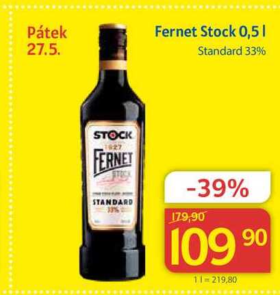 Stock Fernet Standard 33% 0,5l