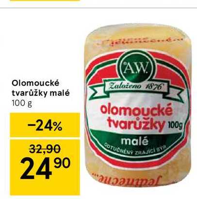 Olomoucké tvarůžky malé 100 g