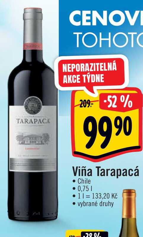 Viña Tarapacá 0,75 l