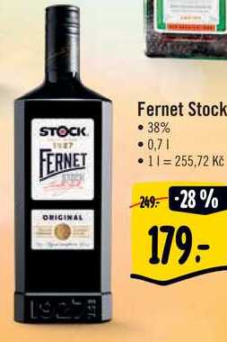Fernet Stock, 0,7 l v akci