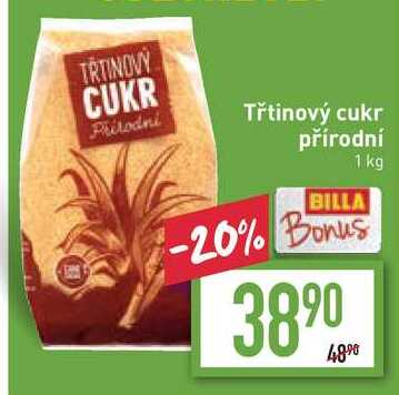 Třtinový cukr přírodní 1 kg