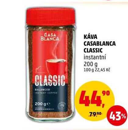 KÁVA CASABLANCA CLASSIC, 200 g