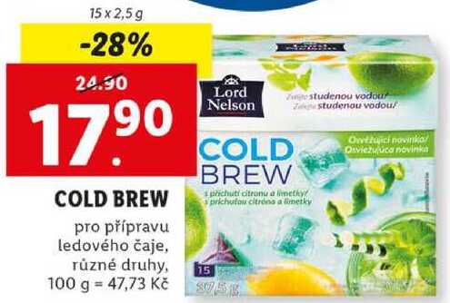 COLD BREW, 15x 2,5 g