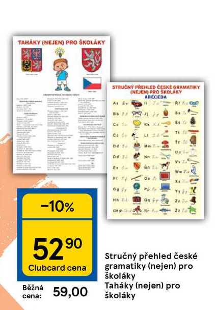 Stručný přehled české gramatiky (nejen) pro školáky Taháky (nejen) pro školáky