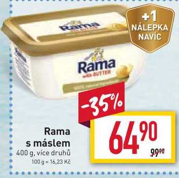 Rama s máslem 400 g v akci