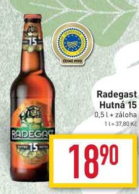 Radegast Hutná 15 0,5 l