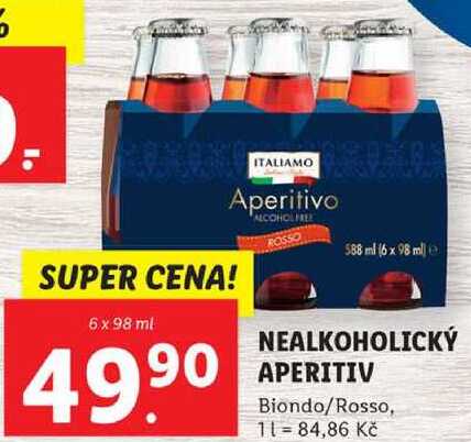 NEALKOHOLICKÝ APERITIV, 6x 98 ml