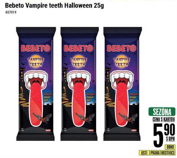 Bebeto Vampire teeth Halloween 25g
