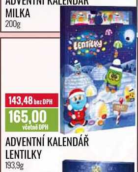 ADVENTNÍ KALENDÁŘ LENTILKY, 193,9 g